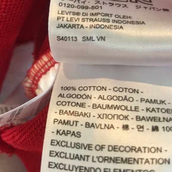 Ladies Levi’s Cropped Hoodie - Picture 6 of 6